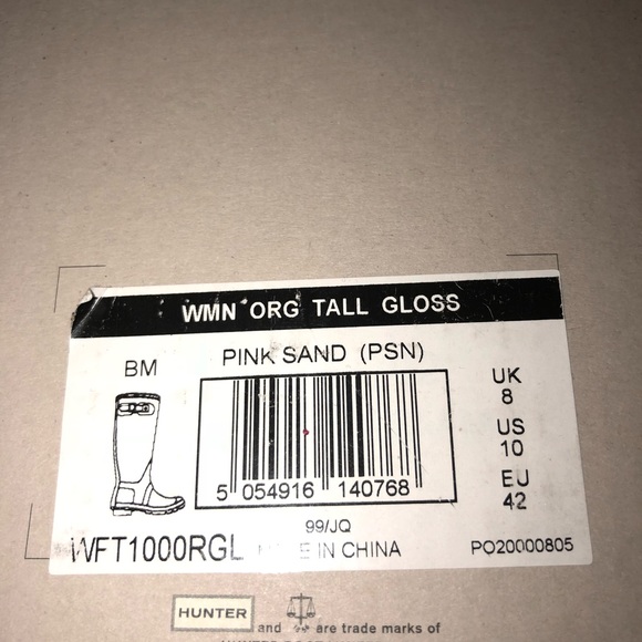 Pink Lemonade size 10 Hunter rain boots - Picture 6 of 7